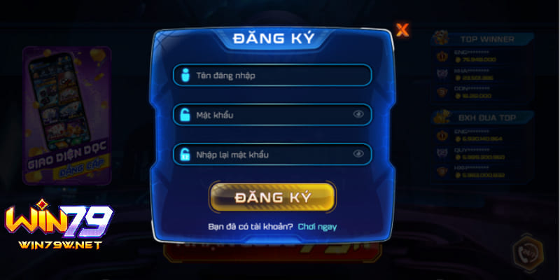 Hướng dẫn nhận code tân thủ Win79 khi đăng ký tài khoản