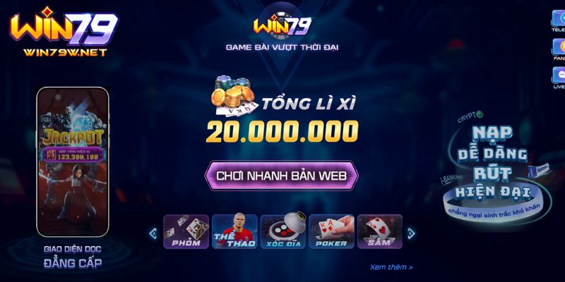 Tải Win79 - Tải Ứng Dụng Nhanh Chóng Sau Vài Phút Nâng tầm trải nghiệm với app cá cược Win79